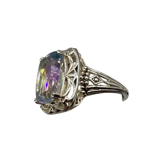 Orvieto Odyssey Sterling Silver 10.00 Ct TGW Cassiopeia Quartz Ring Size 10 - Picture 8 of 12
